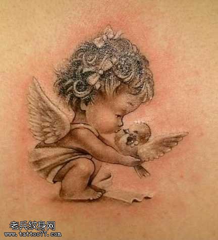 小天使丘比特纹身图案