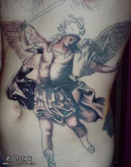 古神话独特天使纹身图案