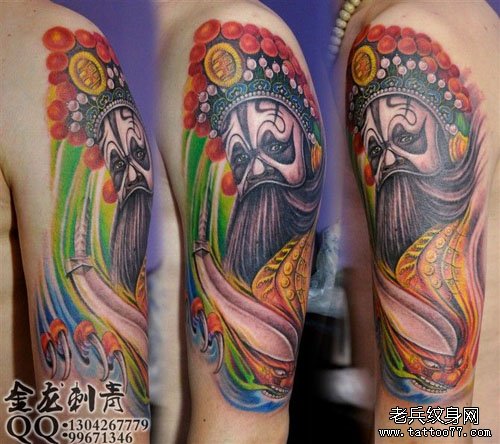 手臂超帅的楚霸王项羽纹身图案
