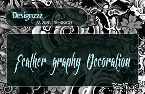 Feather graphy Decoration 