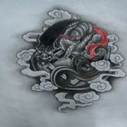一款很酷的纹身手稿图案由武汉最好的刺青店推荐