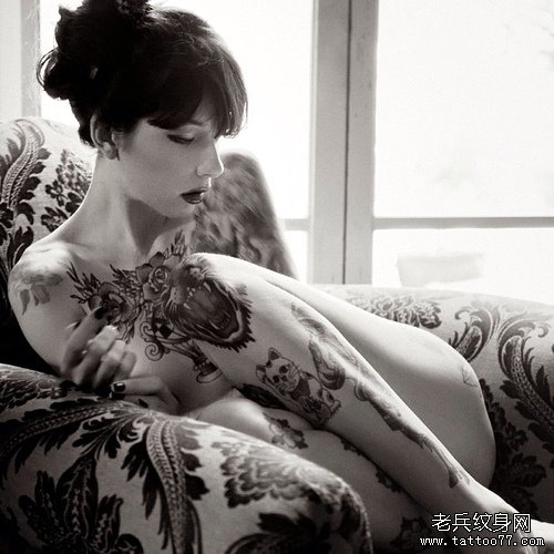 女性个性纹身图案由武汉最好的刺青店推荐