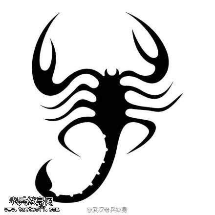 图腾蝎子纹身图案