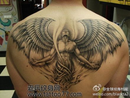 纹身图案大全 \/ 天使精灵纹身图案大全_武汉纹