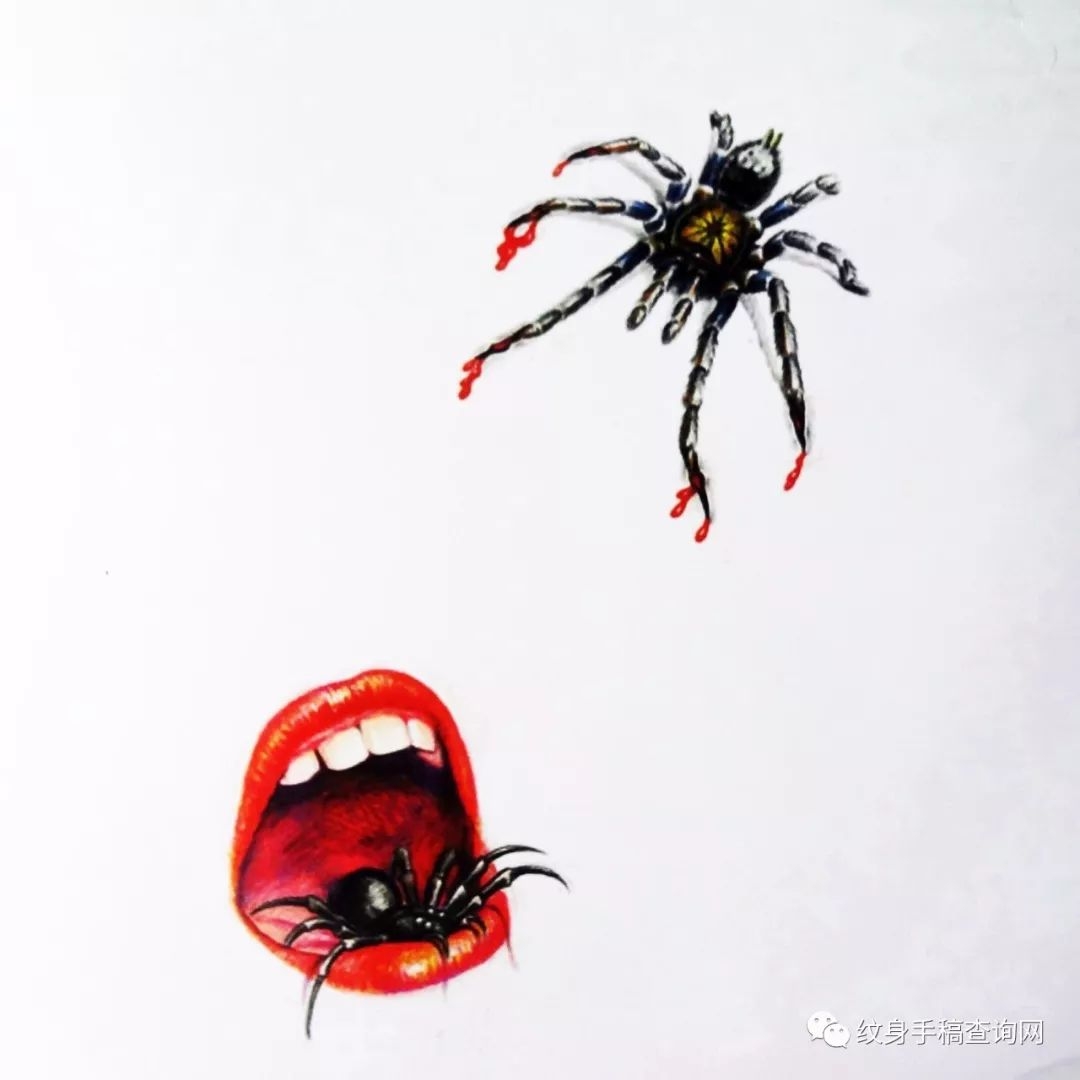 50个眼睛蝎子蜘蛛撕皮荆棘弹孔钥匙铃铛爱心锁船锚玫瑰链子翅膀棺材3D小图纹身手稿图片 ...