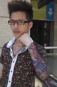 杭州卖萌哥的小花臂纹身写真！@武汉纹身老兵刺青兵哥 荣誉出品！