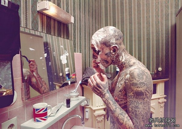 rickgenestzombieboy01 僵尸男孩 Rick Genest 生活写真