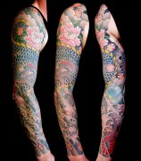 一款花臂纹身图案由武汉最好的纹身店推荐