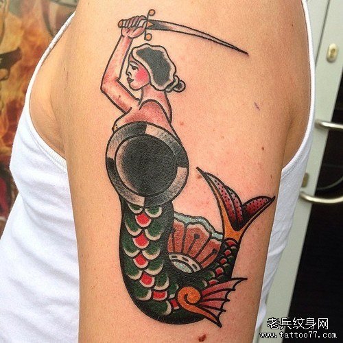 手臂个性纹身图案由武汉最好的纹身店推荐