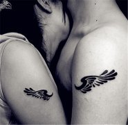 武汉最好的纹身店推荐一款情侣纹身图案