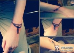 女性手链纹身图案由武汉最好的刺青店推荐