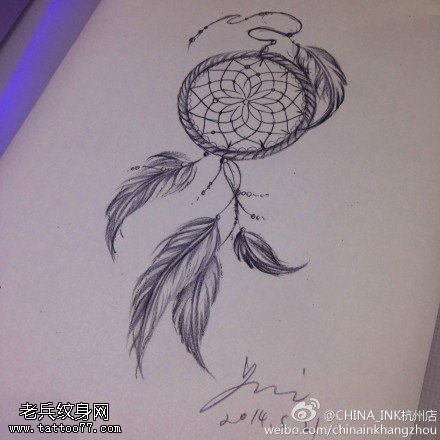 捕梦网纹身图片大全