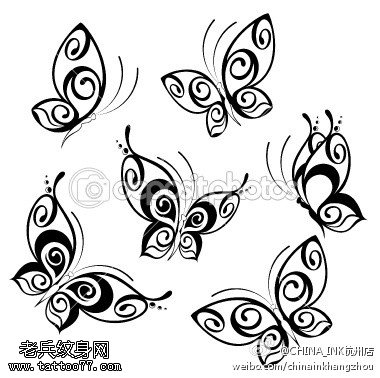 图腾线稿纹身图案