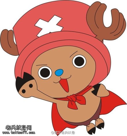 卡通乔巴纹身