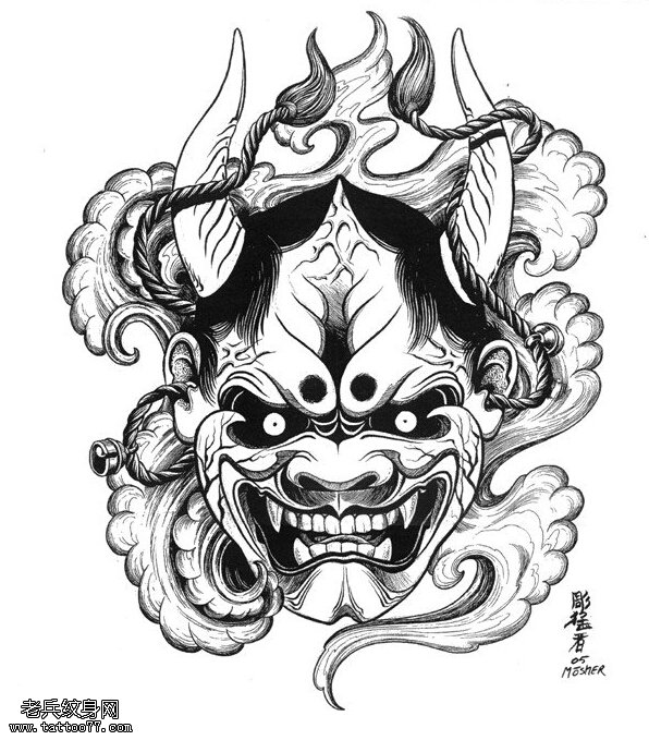 般若纹身图案