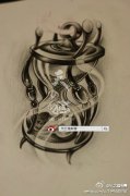 武汉最好的刺青店推荐一款沙漏纹身图片