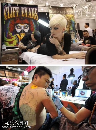 2014中国TATTOO绣国际纹身艺术展场景