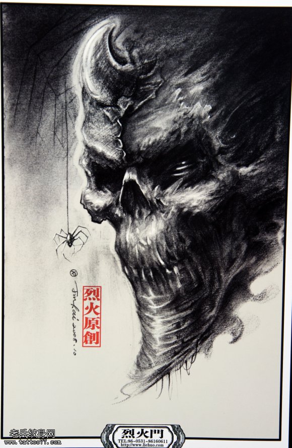 骷髅纹身图案