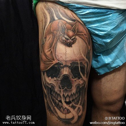 神秘诡异窟窿头纹身图案