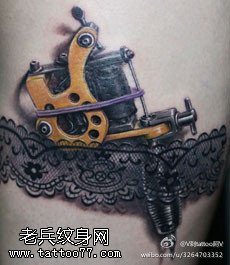 形象逼真机械纹身图案