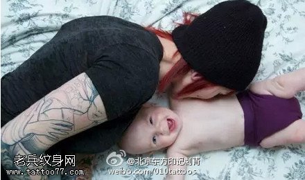 花肩妈咪个性十足纹身图案
