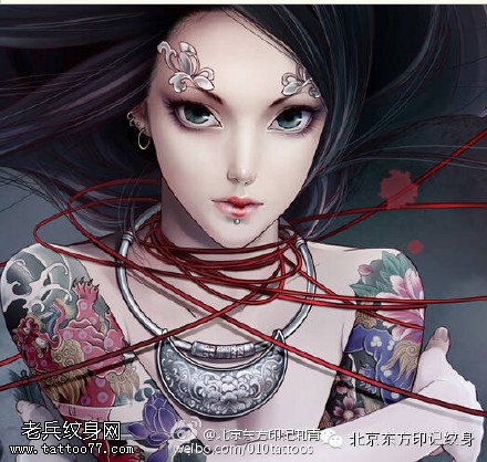 网游里的超女手稿纹图案