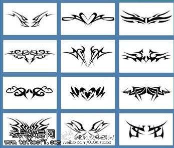 各种梵花手稿纹身图案
