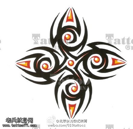 经典的图腾手稿纹身图案