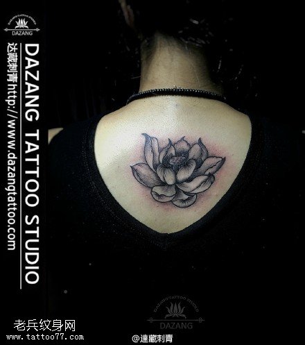 经典的莲花图腾纹身图案