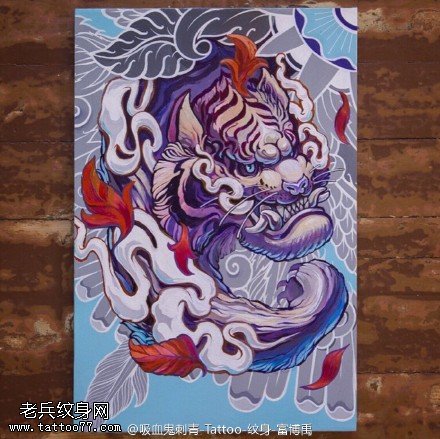 经典龙图腾手稿纹身图案