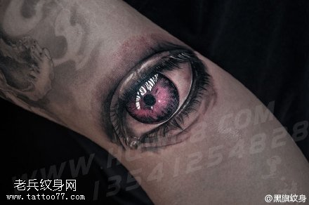 经典3D眼睛纹身图案