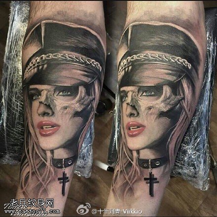 正义女警官纹身图案