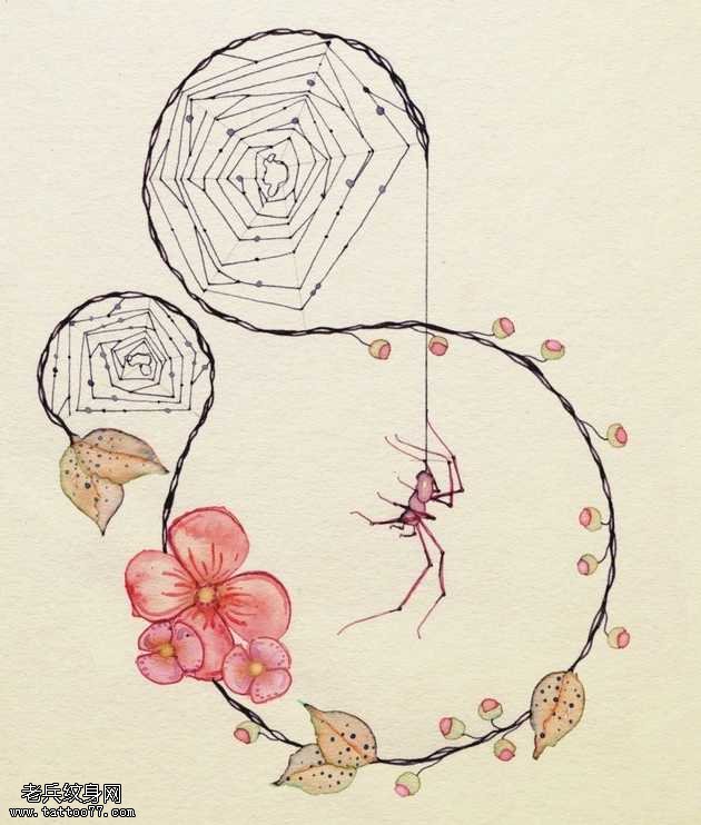 手稿漂亮唯美的纹身图案