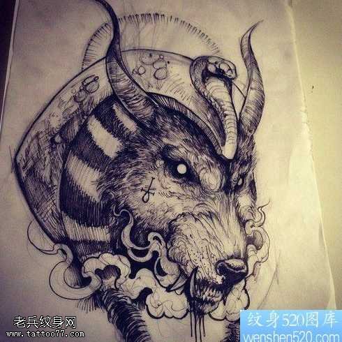 手稿个性的纹身图案