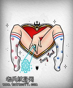 手稿的抽象图腾纹身图案