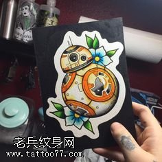 手稿未来星球纹身图案