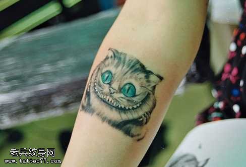 柴郡猫纹身图案