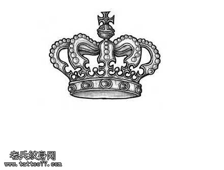手稿好看的皇冠纹身图案