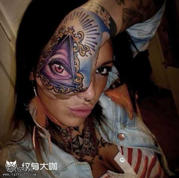 手部全视纹身图案