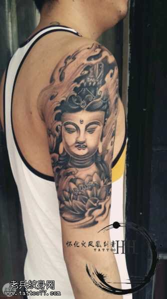 胳膊观音纹身图案