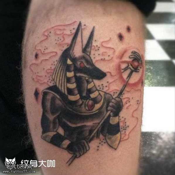 狗神纹身图案