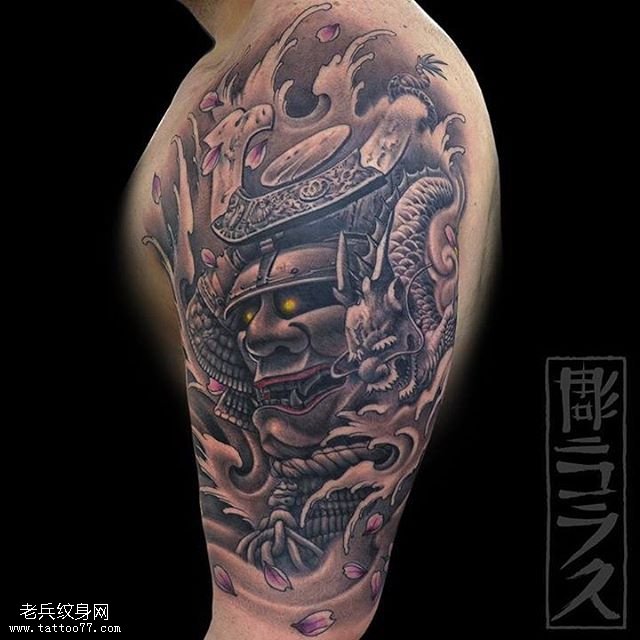 日式武士纹身图案