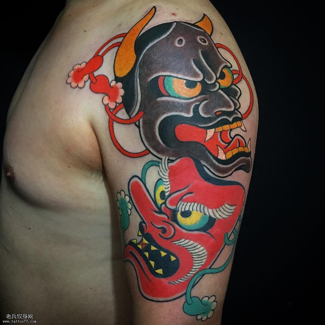 般若天狗纹身图案