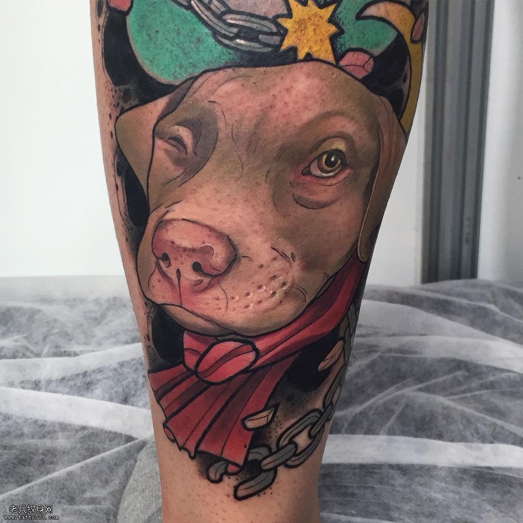 欧美tattoo狗纹身图案