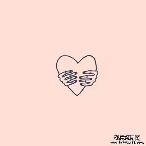 简约线条纹身图案