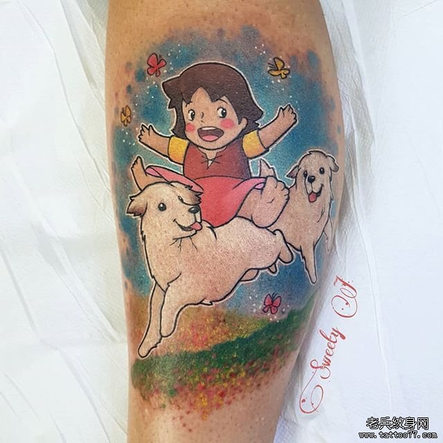 个性卡通人物纹身图案