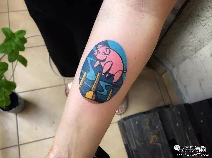 纹身素材第765期——生肖猪